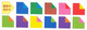 Origami Paper Double Side Assorted Color 20 Sheets 7in