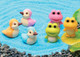 6 pieces Iwako erasers - Frog & Duck (Color May Vary)
