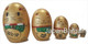 Gold Maneki Neko Matryoshka Nesting Doll