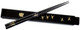 Japanese Wooden Travel Chopsticks with Black Crane Case – 9", Made in Japan Japanese Wooden Travel Chopsticks with Black Crane Case – 9", Made in Japan