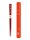 Travel Chopsticks with Case Reusable Chinese Korean Japanese Bamboo Portable Chop Sticks Utensil Dishwasher Safe Made in Japan, Red Dragonfly