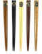 Wooden Chopsticks Reusable Japanese Chinese Wood Chop Sticks Hair Sticks 5 Pair Gift Set Dishwasher Safe, 9 inch (1, Multicolor)