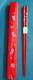 Red Japanese Travel Chopsticks with Case Sakura #0030