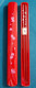 Red Japanese Travel Chopsticks with Case Sakura #0030