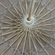 Brown Paper Wedding Party Parasol 32in