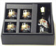 Porcelain Cloud Dragon Sake Set Black