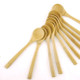 Reusable Bamboo Wood Spoons, Eco Friendly Mixing Dessert Spoons, Korean Japanese Style Kitchen Utensil for Snacks Fruit Ice Cream Yogurt Cereal, 8-inch, Set of 10 Reusable Bamboo Wood Spoons, Eco Friendly Mixing Dessert Spoons, Korean Japanese Style Kitchen Utensil for Snacks Fruit Ice Cream Yogurt Cereal, 8-inch, Set of 10