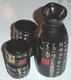 Porcelain Sake Set Japanese Wine Sake Carafe Cups for Cold and Hot Sake Gift Boxed Kanji Calligraphy Microwave Safe, Black Porcelain Sake Set Japanese Wine Sake Carafe Cups for Cold and Hot Sake Gift Boxed Kanji Calligraphy Microwave Safe, Black
