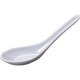 12x Commercial Grade White Plastic Wonton Soup Spoons