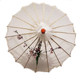 White Transparent Chinese Parasol 22in 