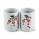 Set of 2 Japanese Porcelain Ceramic Tea Sushi Coffee Cup Sakura Design Gift Box
