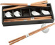 White Fortune Cookie Chopsticks and Rest Set