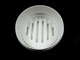 Portable White Round Soap Case Airtight Container Soap Tray Traveling Accessory