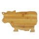 Bamboo Wood Cow Cutting Board Cow Shaped Serving Board 13.5" x 9"