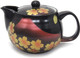 Kutani Yaki(ware) Japanese Teapot Sakura Mt Fuji (with tea strainer)