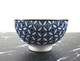Japanese Porcelain Rice Bowls Gift Set, Traditional Japanese Inspired Pattern Miso Soup Bowls, Blue Color Salad, Set of 5, Made in Japan