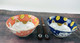 Japanese Porcelain Rice Bowls and Chopsticks Gift Set, Lucky Cat Pattern Soup Bowls, Blue and Pink Color, Set of 2, Made in Japan