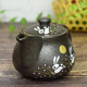 I rabbit Kutani pottery teapot pot with tea strainer