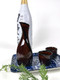 Japanese Porcelain Sushi Set with Navy Blue Sakura Design