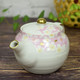 Kutani Yaki(ware) Japanese Teapot Sakura Gold Leaf (with tea strainer)