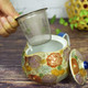 Kutani Yaki(ware) Japanese Teapot Gold Flowers (with tea strainer) Kutani Yaki(ware) Japanese Teapot Gold Flowers (with tea strainer)