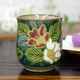 Japanese Yunomi Tea Cup Camellia KUTANI YAKI(ware) Japanese Yunomi Tea Cup Camellia KUTANI YAKI(ware)