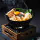 Sukiyaki Pot with Lid Cast Iron Hot Pot Shabu Shabu Pot Nabe Noodle Pot Japanese Cooking Pot, 7 inch