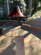 Japanese Cast Iron Red Mt Fuji Shaped Wind Chimes Made in Japan