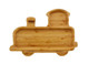 Bamboo Train Shaped Food Plate for Snacks Appetizer 