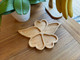 10 Pcs Bamboo Butterfly Heart Shaped Serving Tray