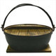 Japanese Style Cast Iron Shabu Shabu Hot Pot Sukiyaki Nabe with Wooden Lid and Hot Pad, 8.25 inches Diameter