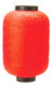 WATERPROOF VINYL OUTDOOR LANTERN CHOCHIN, RED 18.5-INCH