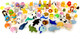 30 PCS Iwako Japanese Erasers – Assorted Animal Collection, Random Mix of Cute Puzzle Erasers, Collectible Stationery Toys