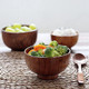 4 Pack Wooden Miso Soup Bowls – Japanese Zen Style Rice & Soup Bowls