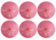 6 Pack Hot Pink Nylon Umbrella Parasol Dance Decorate 22 in Kid Size