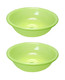2 Pack Green Plastic Wash Basin Dish Wash Tub Bathroom Water Tub Made in Japan