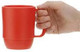 3 Pack Red Plastic Microwavable Water Mug 12oz White BPA Free Made in Japan