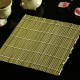 6 Pack Natural Bamboo Sushi Mat Sushi Roller 9.5 inch Square