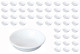 48 Pack White Porcelain Soy Sauce Dipping Dish Plate