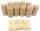 4000 Pcs Appetizer Forks Mini Bamboo Forks for Cocktail hourderve Forks Disposable Bamboo Picks Party Toothpick 3.5 inches