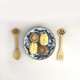 10 Pack 2 Piece Doggy Paw Themed Bamboo Spoon and Fork Set for Kids | Appetizer Fruit Dessert Ice Cream Yogurt Spice Salt Sugar Spoon and Fork