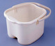 Inomata Pearl Foot Detox Massage Spa Bucket, White