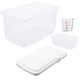 Japanese Plastic Rice Storage Container – 11 lb Kome Bitsu with Measuring Cup & Wheels, BPA Free, Made in Japan