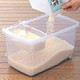 Japanese Plastic Rice Storage Container – 11 lb Kome Bitsu with Measuring Cup & Wheels, BPA Free, Made in Japan