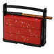 Japanese 3-Tier Sakura Bento Box with Chopsticks, Plastic Lacquered, Made in Japan Japanese 3-Tier Sakura Bento Box with Chopsticks, Plastic Lacquered, Made in Japan