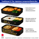 Japanese Three-Tier Bento Box with Chopsticks – Sakura Cherry Blossom Lacquered, Made in Japan