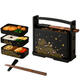 Japanese Three-Tier Bento Box with Chopsticks – Sakura Cherry Blossom Lacquered, Made in Japan