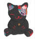 Bean Bag Lucky Cat Black Bean Bag Lucky Cat Black