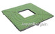 Square Dragonfly Cast Iron Teapot Trivet Light Green