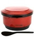 Rice Serving Bowl with Lid and Rice Paddle Scoop Japanese Ohitsu Chinese Asian Restaurant Rice Container for 4-6 Serving, Made in Japan, Red Rice Serving Bowl with Lid and Rice Paddle Scoop Japanese Ohitsu Chinese Asian Restaurant Rice Container for 4-6 Serving, Made in Japan, Red